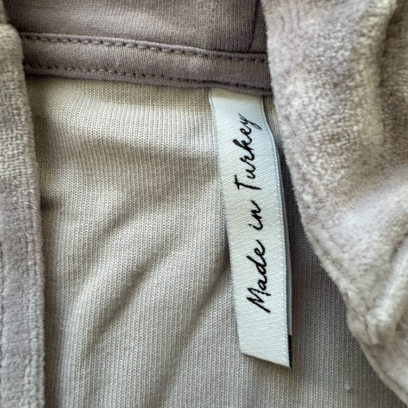 ASOS Asyou velour hoodie in mauve - Picture 4 of 6